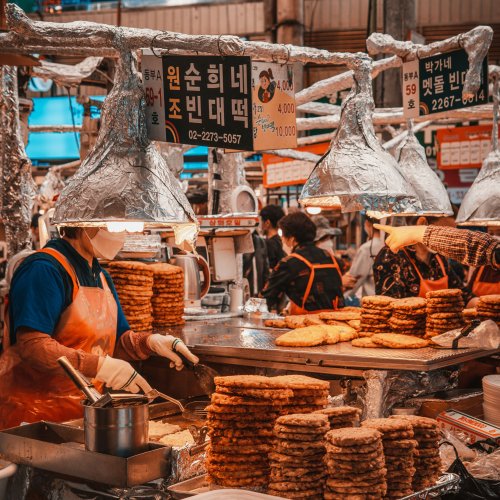 Фотография Рынок Кванчжан в Сеуле