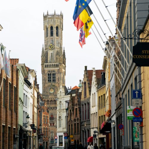 Фотография Средневековый центр Брюгге и колокольня Белфорт
