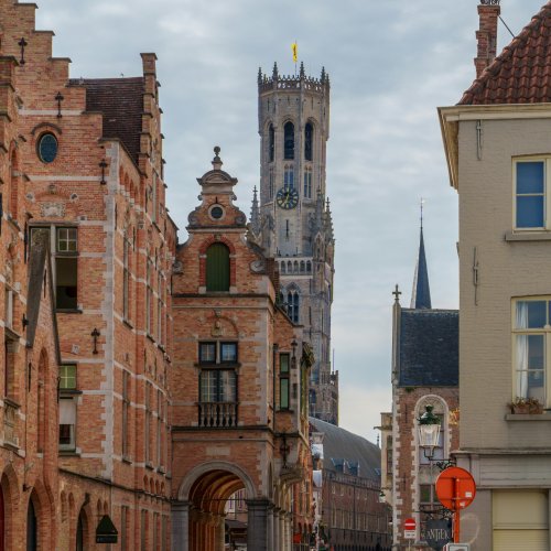 Фотография Средневековый центр Брюгге и колокольня Белфорт