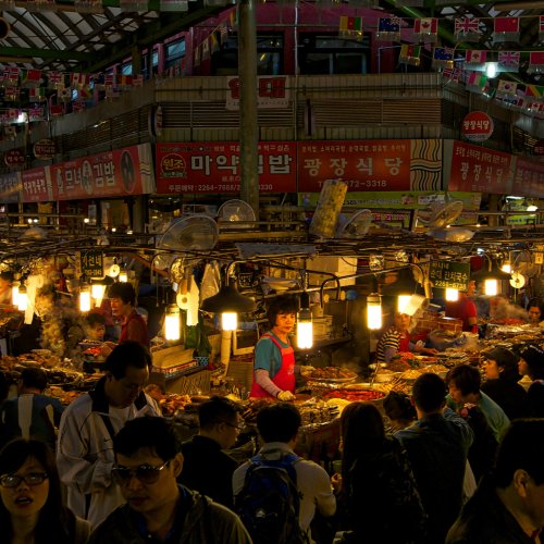 Фотография Рынок Кванчжан в Сеуле