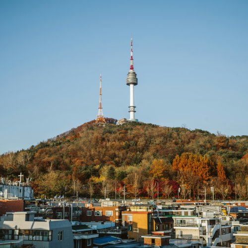Фотография Башня Н-Сеул (N Seoul Tower) на горе Намсан