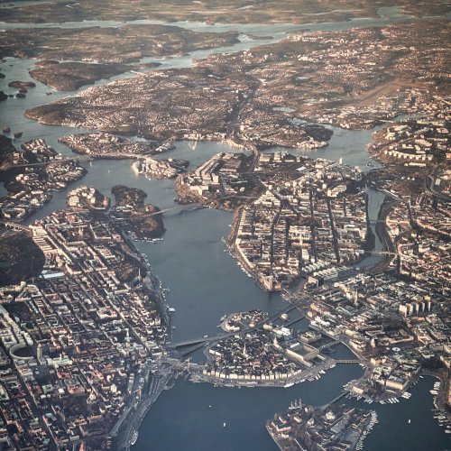 Аэросъемка центральной части Стокгольма